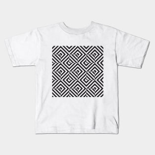 Opart geometric diamond pattern Kids T-Shirt